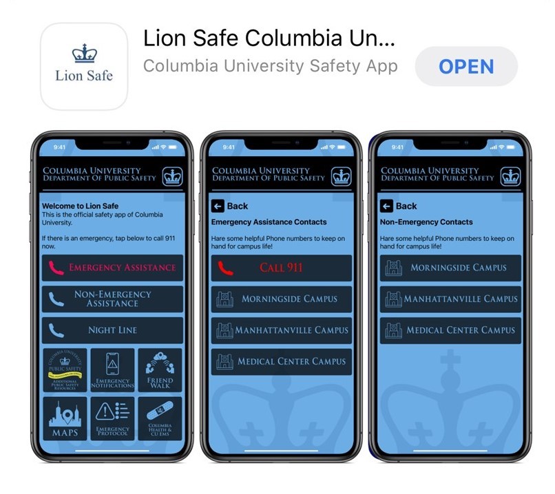 Screenshot of Lion Safe app in Apple app store