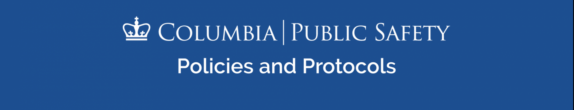 Columbia Public Safety Logo - Policies and Protocols