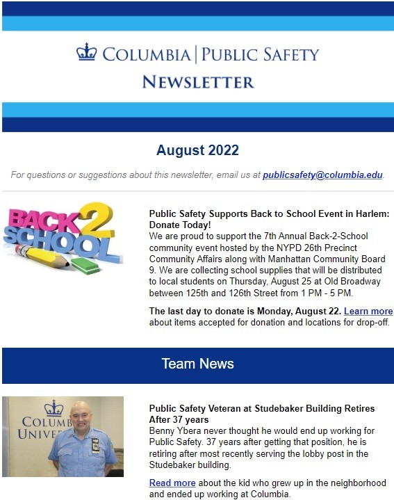 August 2022 news letter