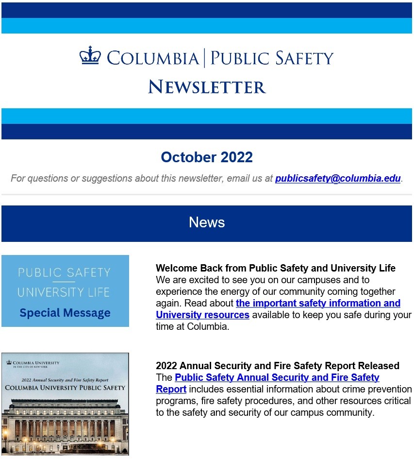 October 2022 news letter