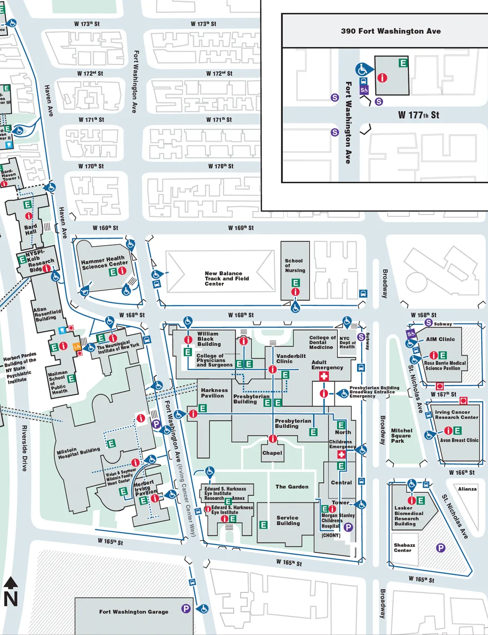 Columbia University Medical Center (CUIMC) Map