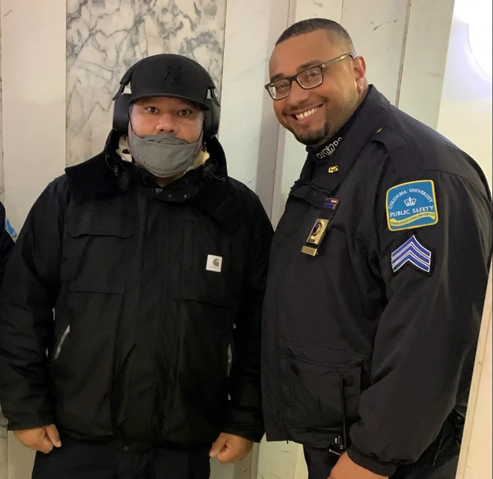 two men with masks