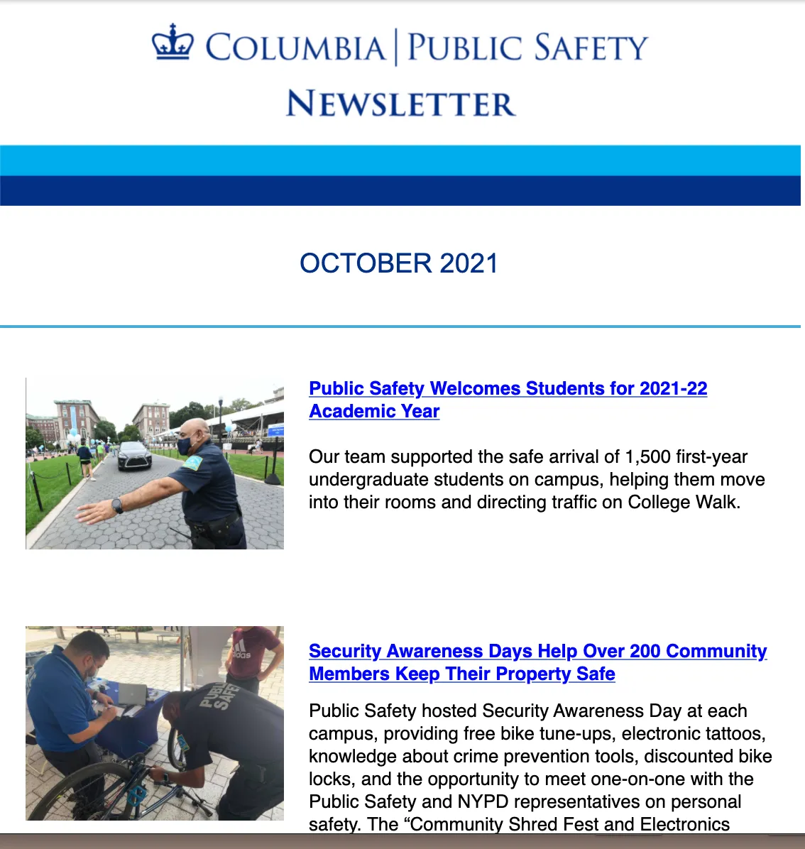 october 2021 newsletter cover