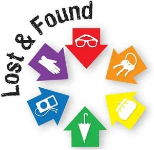 graphic with text: "Lost and Found"