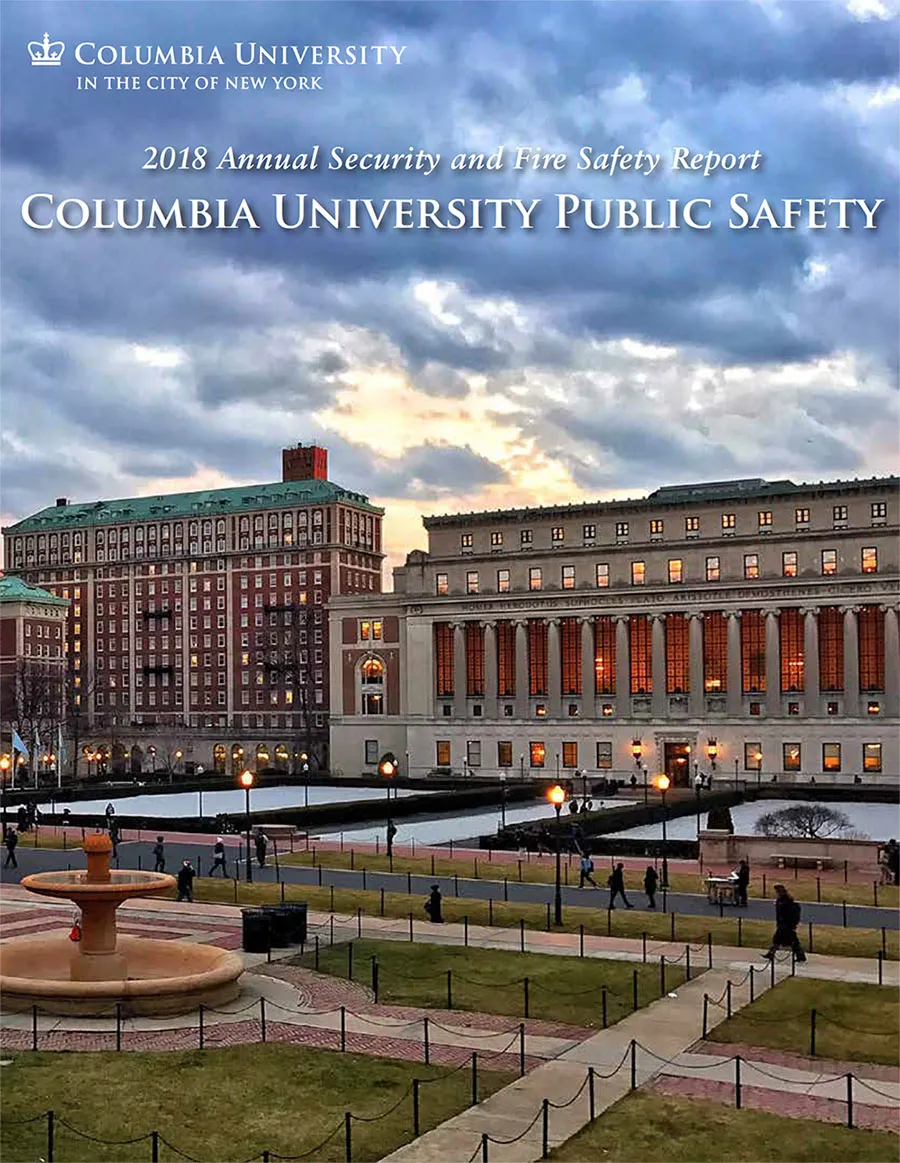 2018 Annual Security and Fire Safety Report cover